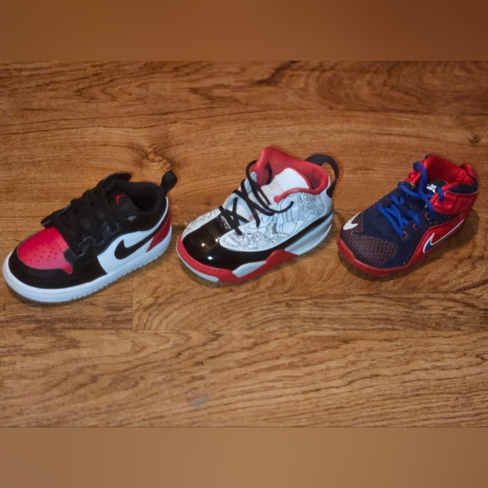 Jordan 1 Low, Jordan Dub Zero, and LeBron Xii All Star (TD)